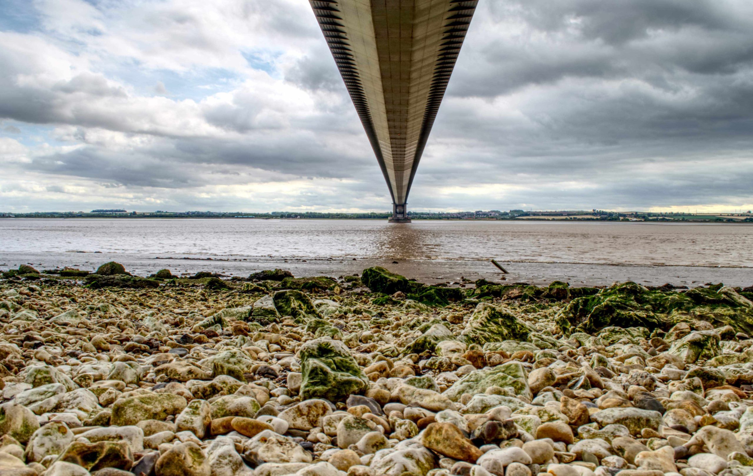 Under the humber bridge