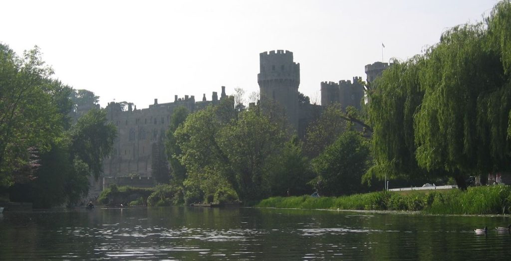 Warwick castle from the boat